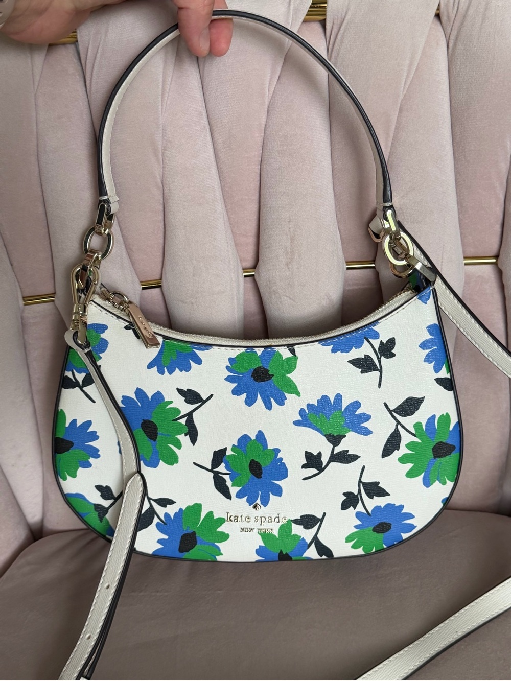 Kate Spade ♠️ Kristi Park Posies Shoulder Bag Crossbody - Picture 1 of 16